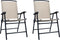 vidaXL - Tuinstoelen - inklapbaar - 2 - st - textileen - grijs