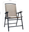 vidaXL - Tuinstoelen - inklapbaar - 2 - st - textileen - taupe