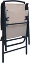 vidaXL - Tuinstoelen - inklapbaar - 2 - st - textileen - taupe