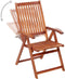 vidaXL - Tuinstoelen - inklapbaar - 3 - st - massief - acaciahout