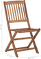 vidaXL - Tuinstoelen - inklapbaar - 4 - st - massief - acaciahout