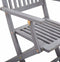 vidaXL - Tuinstoelen - inklapbaar - 4 - st - massief - acaciahout