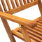 vidaXL - Tuinstoelen - inklapbaar - 4 - st - massief - acaciahout