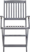 vidaXL - Tuinstoelen - inklapbaar - 4 - st - massief - acaciahout