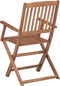 vidaXL - Tuinstoelen - inklapbaar - 4 - st - massief - acaciahout
