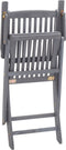 vidaXL - Tuinstoelen - inklapbaar - 4 - st - massief - acaciahout