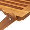 vidaXL - Tuinstoelen - inklapbaar - 4 - st - massief - acaciahout