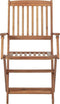 vidaXL - Tuinstoelen - inklapbaar - 4 - st - massief - acaciahout