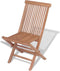 vidaXL - Tuinstoelen - inklapbaar - 4 - st - massief - teakhout