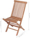 vidaXL - Tuinstoelen - inklapbaar - 4 - st - massief - teakhout