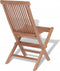 vidaXL - Tuinstoelen - inklapbaar - 4 - st - massief - teakhout