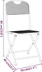 vidaXL - Tuinstoelen - inklapbaar - 4 - st - metaalgaas - antracietkleurig