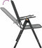 vidaXL - Tuinstoelen - inklapbaar - 4 - st - metaalgaas - antracietkleurig