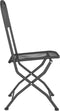 vidaXL - Tuinstoelen - inklapbaar - 4 - st - metaalgaas - antracietkleurig