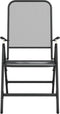 vidaXL - Tuinstoelen - inklapbaar - 4 - st - metaalgaas - antracietkleurig