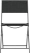 vidaXL - Tuinstoelen - inklapbaar - 4 - st - staal - en - textileen - zwart