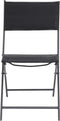 vidaXL - Tuinstoelen - inklapbaar - 4 - st - staal - en - textileen