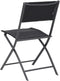 vidaXL - Tuinstoelen - inklapbaar - 4 - st - staal - en - textileen