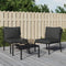 vidaXL - Tuinstoelen - met - grijze - kussens - 2 - st - 60x74x79 - cm - staal