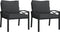 vidaXL - Tuinstoelen - met - grijze - kussens - 2 - st - 68x76x79 - cm - staal