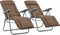 vidaXL - Tuinstoelen - met - kussen - inklapbaar - 2 - st - bruin