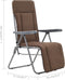 vidaXL - Tuinstoelen - met - kussen - inklapbaar - 2 - st - bruin