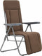 vidaXL - Tuinstoelen - met - kussen - inklapbaar - 2 - st - bruin