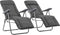 vidaXL - Tuinstoelen - met - kussen - inklapbaar - 2 - st - grijs