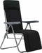 vidaXL - Tuinstoelen - met - kussen - inklapbaar - 2 - st - zwart