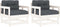vidaXL - Tuinstoelen - met - kussens - 2 - st - massief - grenenhout - wit