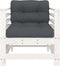 vidaXL - Tuinstoelen - met - kussens - 2 - st - massief - grenenhout - wit