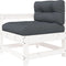 vidaXL - Tuinstoelen - met - kussens - 2 - st - massief - grenenhout - wit