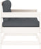 vidaXL - Tuinstoelen - met - kussens - 2 - st - massief - grenenhout - wit