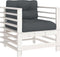 vidaXL - Tuinstoelen - met - kussens - 2 - st - massief - grenenhout - wit