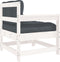 vidaXL - Tuinstoelen - met - kussens - 2 - st - massief - grenenhout - wit