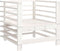 vidaXL - Tuinstoelen - met - kussens - 2 - st - massief - grenenhout - wit