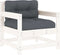 vidaXL - Tuinstoelen - met - kussens - 2 - st - massief - grenenhout - wit