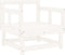 vidaXL - Tuinstoelen - met - kussens - 2 - st - massief - grenenhout - wit