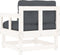 vidaXL - Tuinstoelen - met - kussens - 2 - st - massief - grenenhout - wit