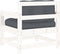 vidaXL - Tuinstoelen - met - kussens - 2 - st - massief - grenenhout - wit