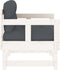 vidaXL - Tuinstoelen - met - kussens - 2 - st - massief - grenenhout - wit
