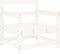 vidaXL - Tuinstoelen - met - kussens - 2 - st - massief - grenenhout - wit