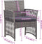 vidaXL - Tuinstoelen - met - kussens - 2 - st - poly - rattan - antraciet