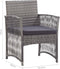 vidaXL - Tuinstoelen - met - kussens - 2 - st - poly - rattan - antraciet