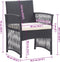 vidaXL - Tuinstoelen - met - kussens - 2 - st - poly - rattan - zwart