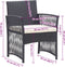vidaXL - Tuinstoelen - met - kussens - 2 - st - poly - rattan - zwart