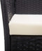 vidaXL - Tuinstoelen - met - kussens - 2 - st - poly - rattan - zwart
