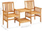 vidaXL - Tuinstoelen - met - theetafel - 159x61x92 - cm - massief - acaciahout