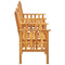 vidaXL - Tuinstoelen - met - theetafel - 159x61x92 - cm - massief - acaciahout