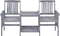 vidaXL - Tuinstoelen - met - theetafel - 159x61x92 - cm - massief - acaciahout